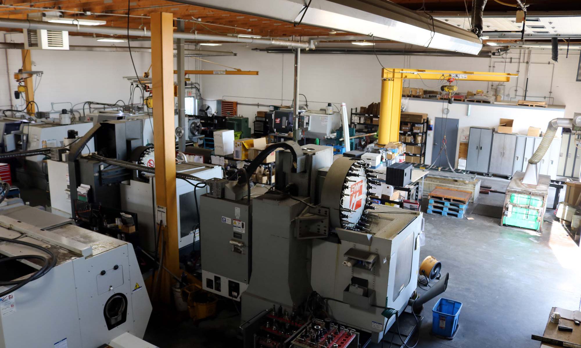 CNC machining centres on the Stellar shop floor